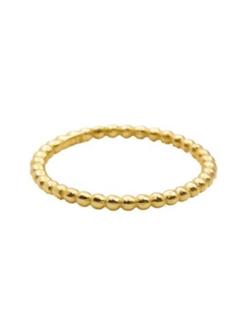 Gold Vermeil Beaded Stacking Ring